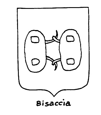 Bild des heraldischen Begriffs: Bisaccia