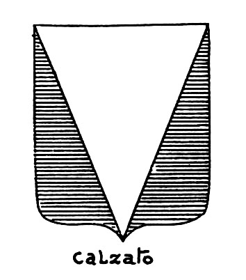 Bild des heraldischen Begriffs: Calzato