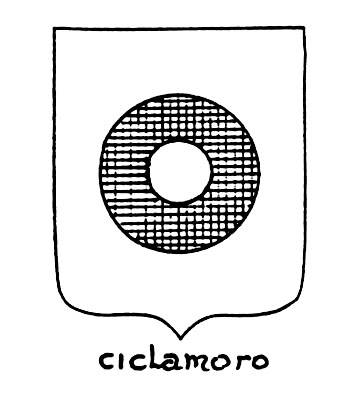 Bild des heraldischen Begriffs: Ciclamoro