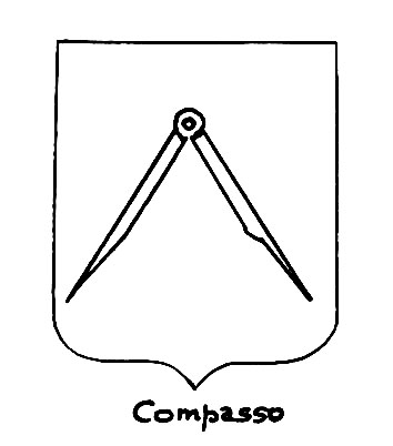 Imagem do termo heráldico: Compasso