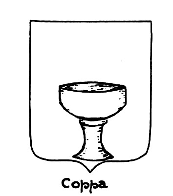 Bild des heraldischen Begriffs: Coppa