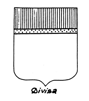 Bild des heraldischen Begriffs: Divisa
