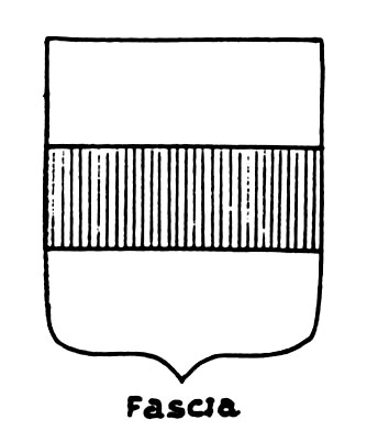 Imagem do termo heráldico: Fascia