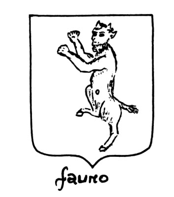Image of the heraldic term: Fauno