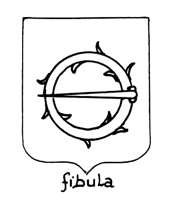 Imagem do termo heráldico: Fibula