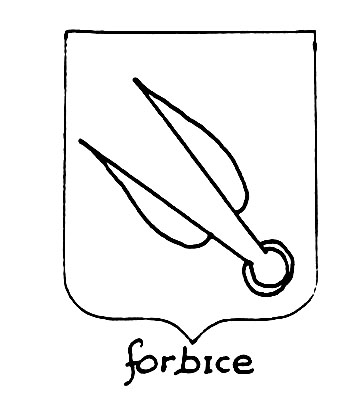 Imagem do termo heráldico: Forbice