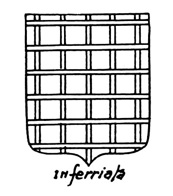 Bild des heraldischen Begriffs: Inferriata