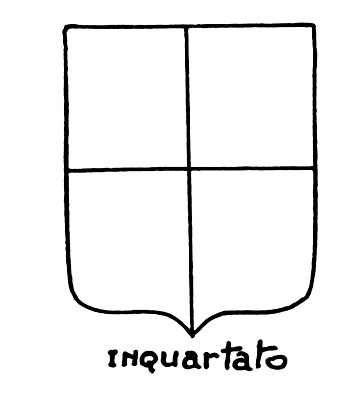 Bild des heraldischen Begriffs: Inquartato