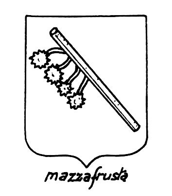 Imagem do termo heráldico: Mazzafrusta