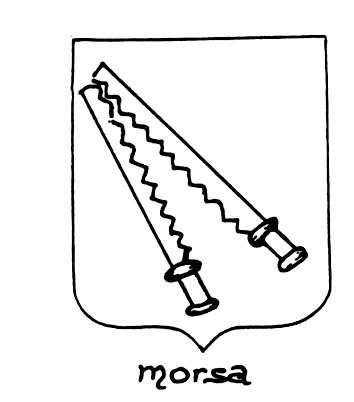Bild des heraldischen Begriffs: Morsa