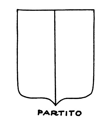 Bild des heraldischen Begriffs: Partito