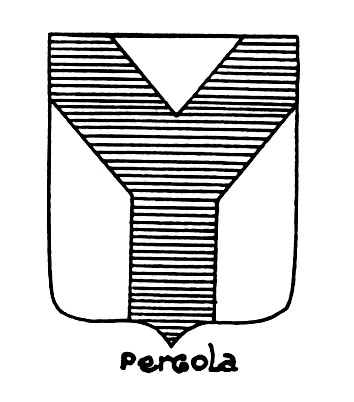 Bild des heraldischen Begriffs: Pergola