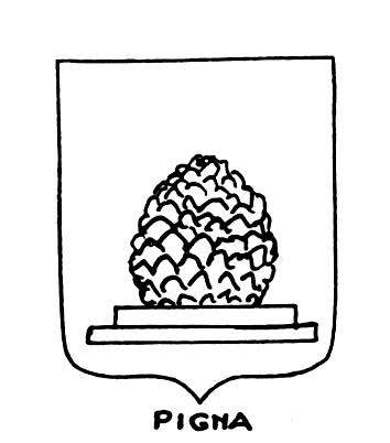 Bild des heraldischen Begriffs: Pigna