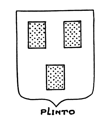 Bild des heraldischen Begriffs: Plinto