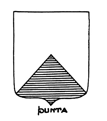 Bild des heraldischen Begriffs: Punta