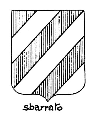 Bild des heraldischen Begriffs: Sbarrato