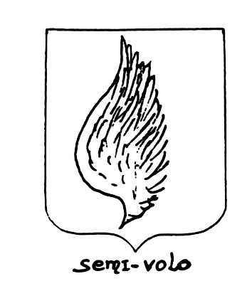Bild des heraldischen Begriffs: Semivolo