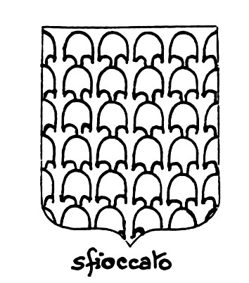Bild des heraldischen Begriffs: Sfioccato
