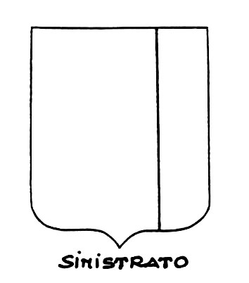 Bild des heraldischen Begriffs: Sinistrato