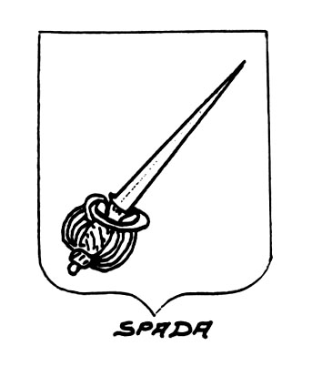 Bild des heraldischen Begriffs: Spada