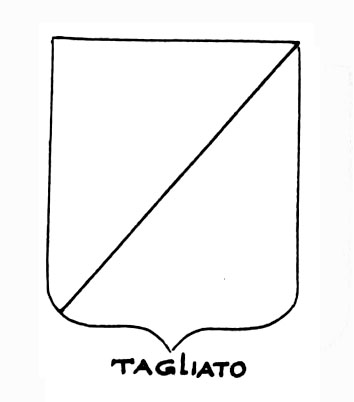 Bild des heraldischen Begriffs: Tagliato