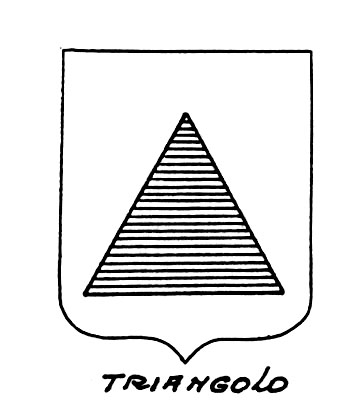 Bild des heraldischen Begriffs: Triangolo