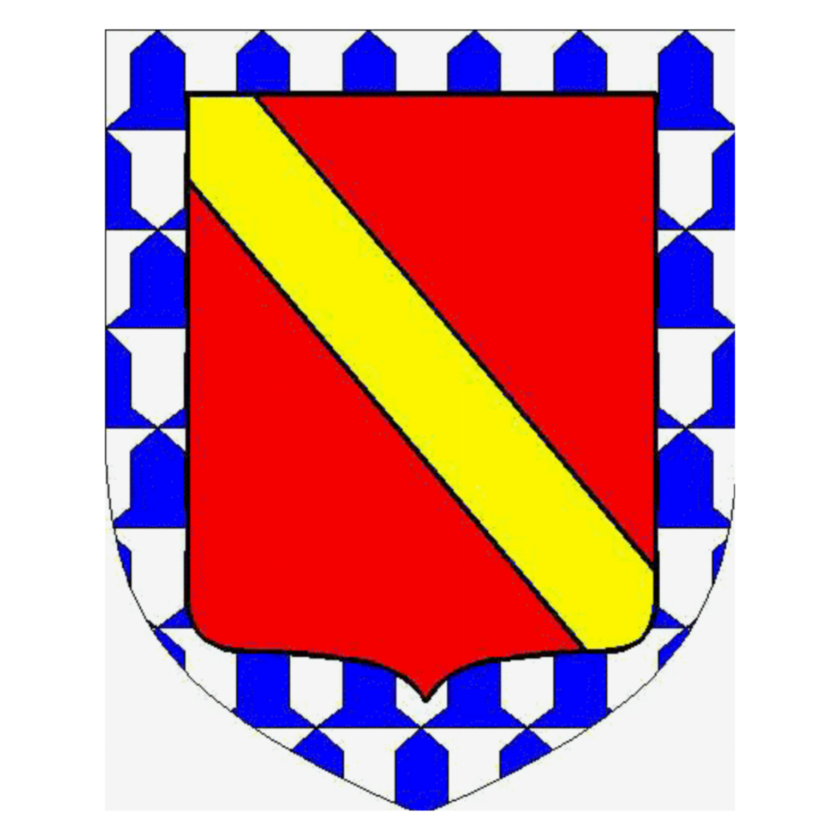 Coat of arms of family Motier De La Fayette