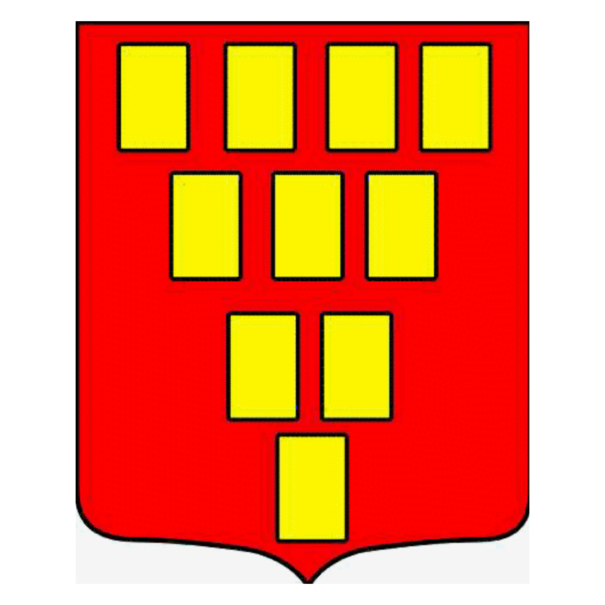 Coat of arms of family Plessis D'Argentre