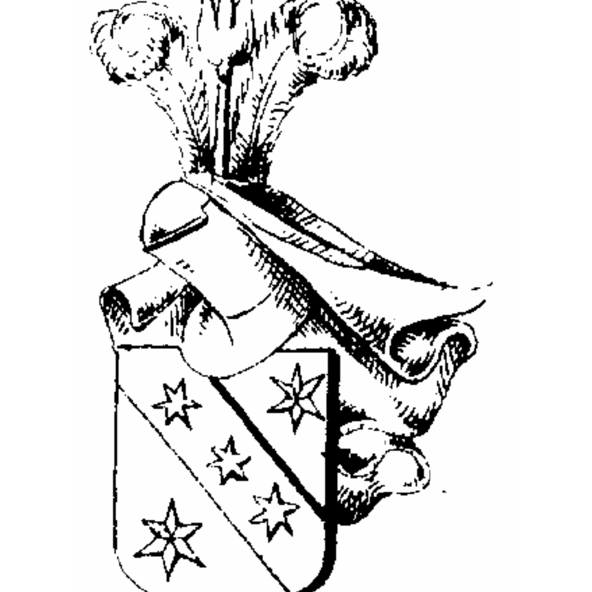 Coat of arms of family Ruosselin