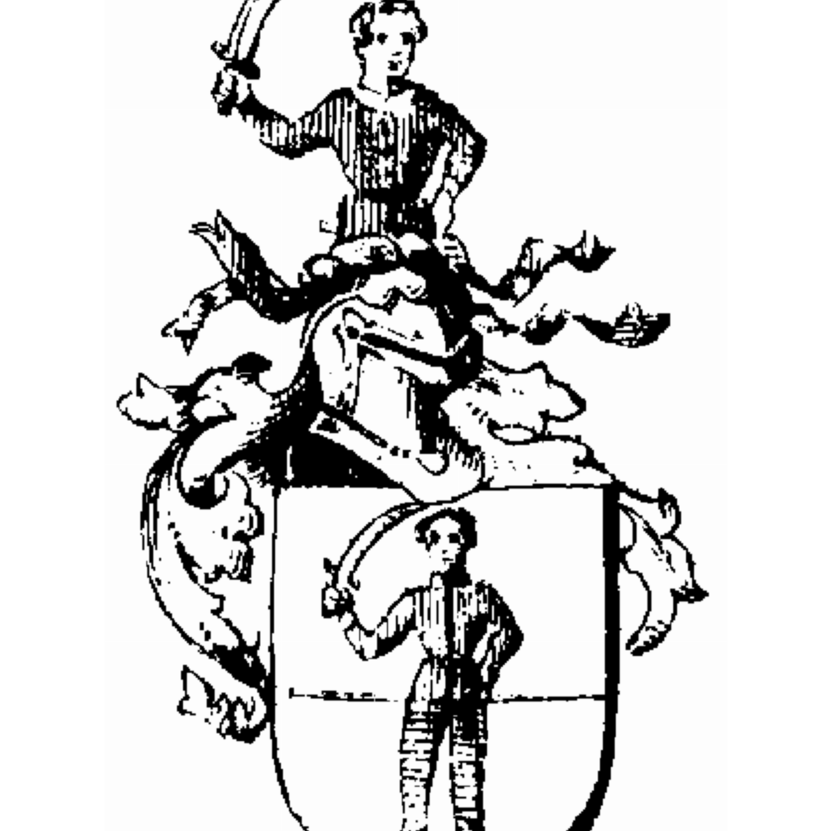 Coat of arms of family Rybak