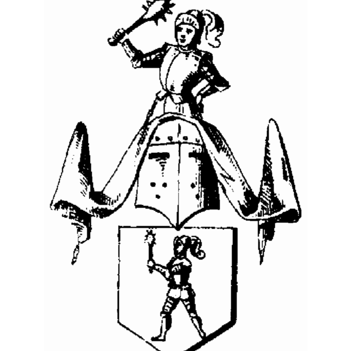 Wappen der Familie Mullehopt