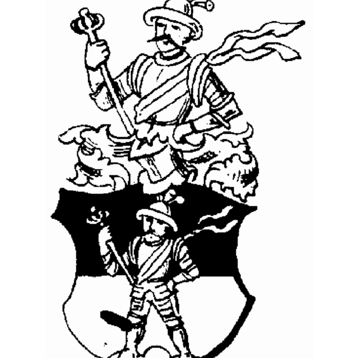 Coat of arms of family Burkel