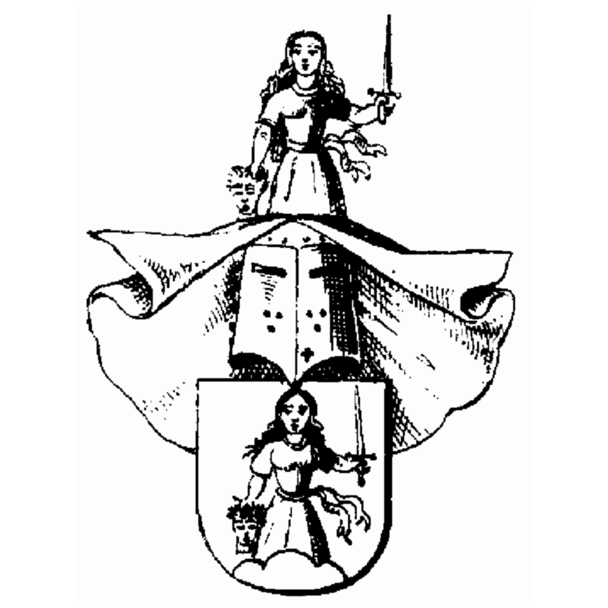 Coat of arms of family Ritterbach