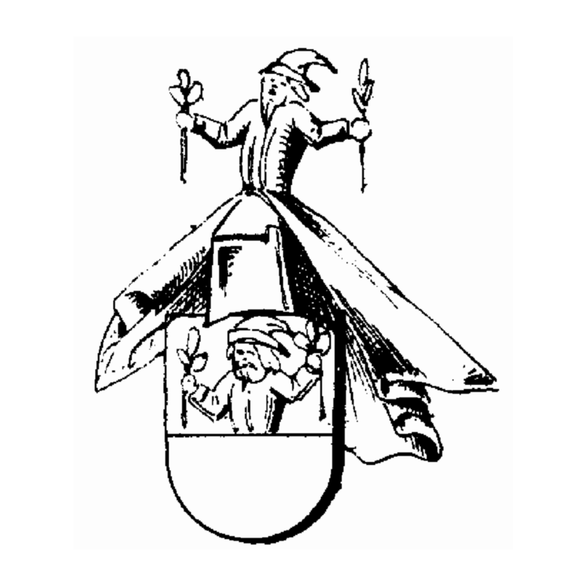 Wappen der Familie De Rosengarten