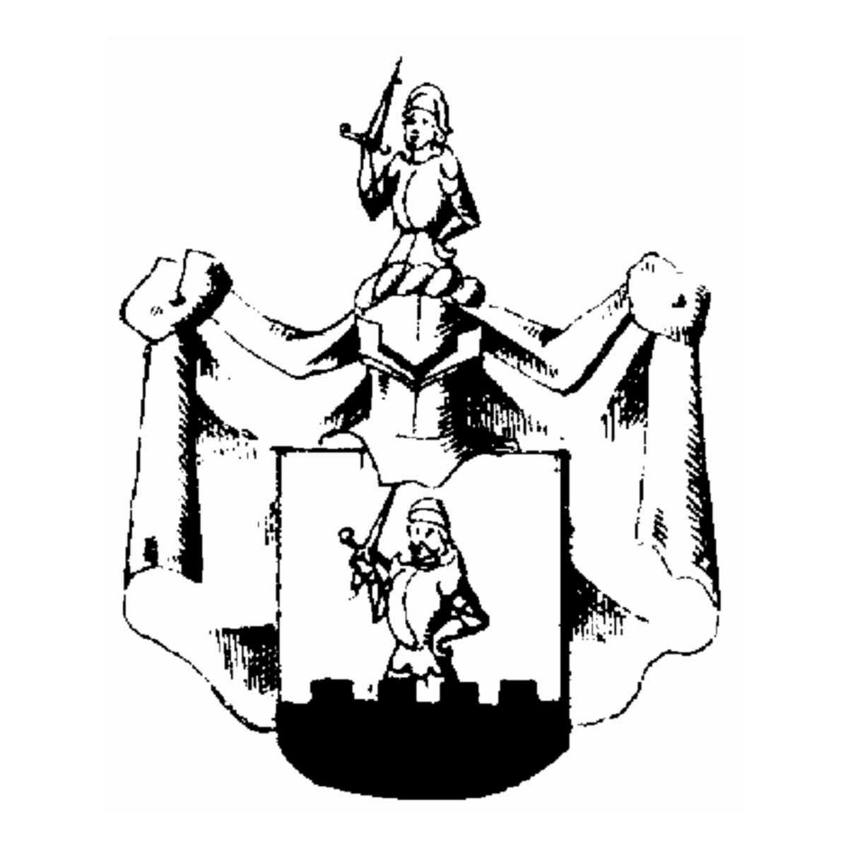 Coat of arms of family De Sarburc