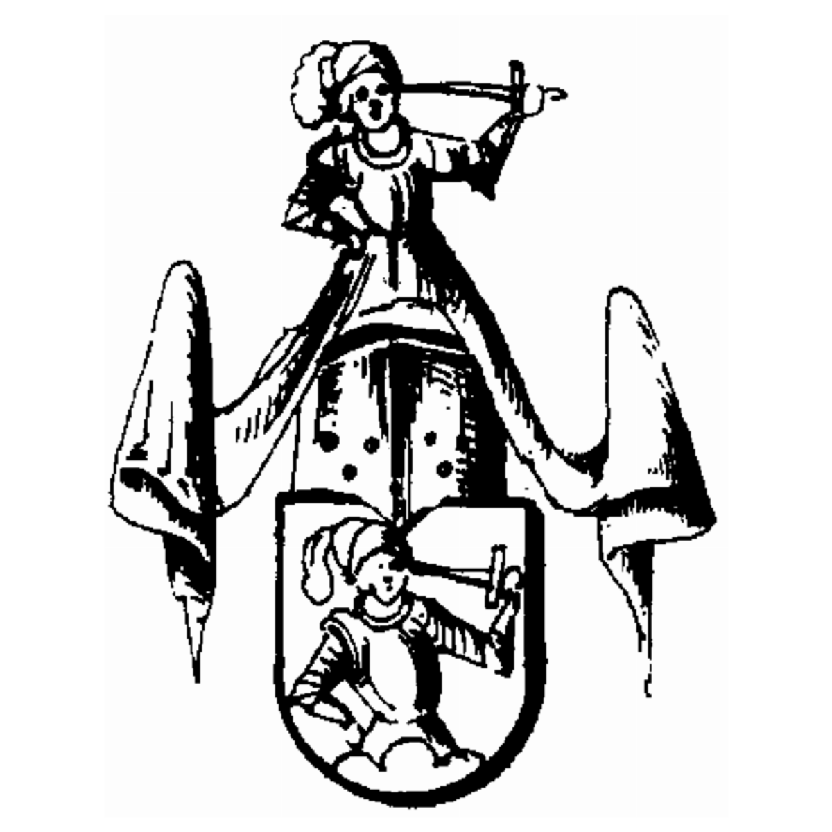 Coat of arms of family Rokwag