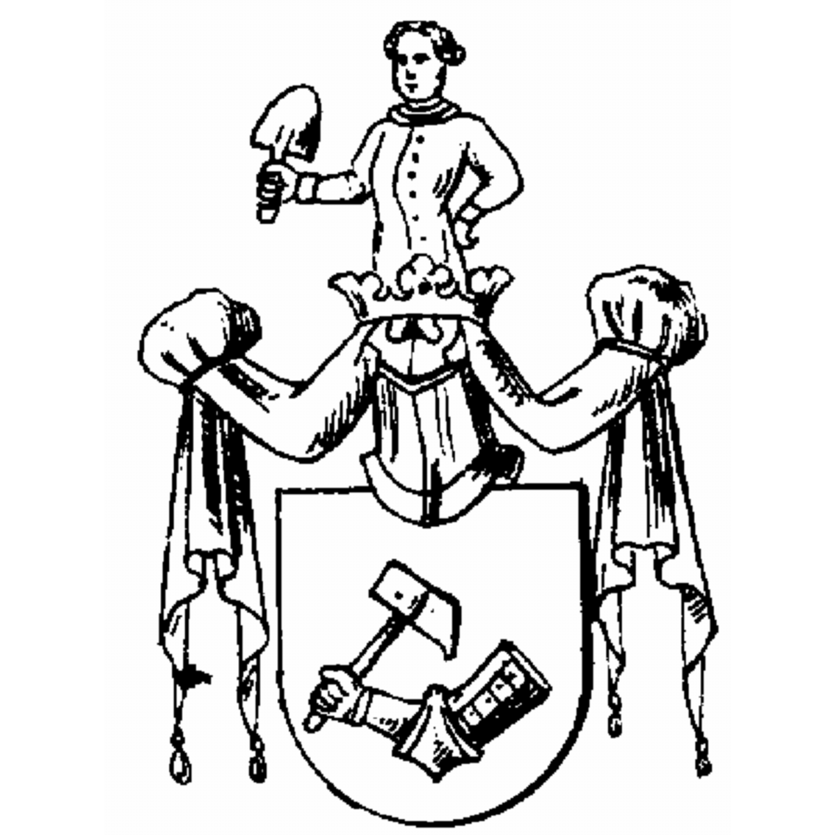 Escudo de la familia Mid Der Schinen