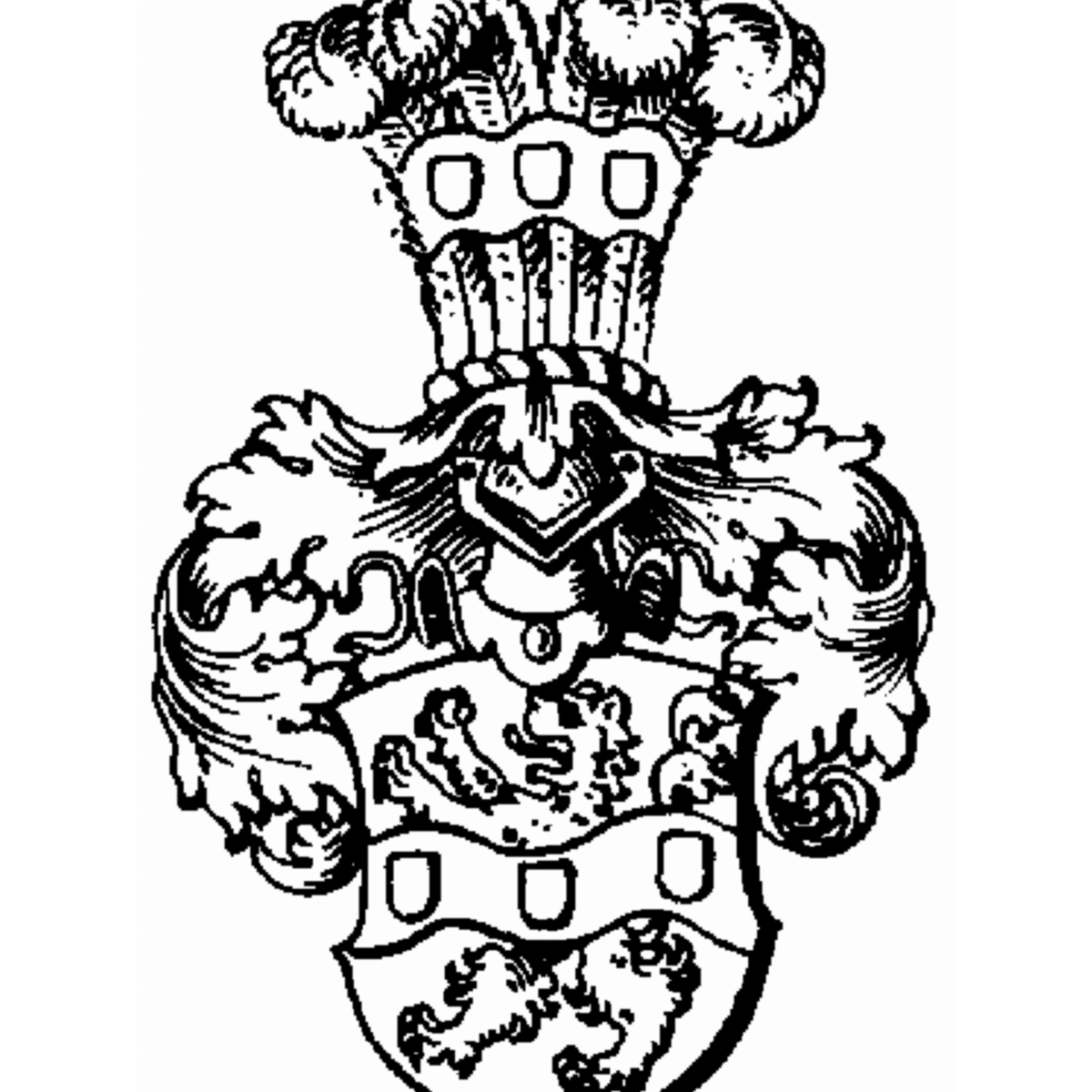 Coat of arms of family Froelich Von Liechtenperg