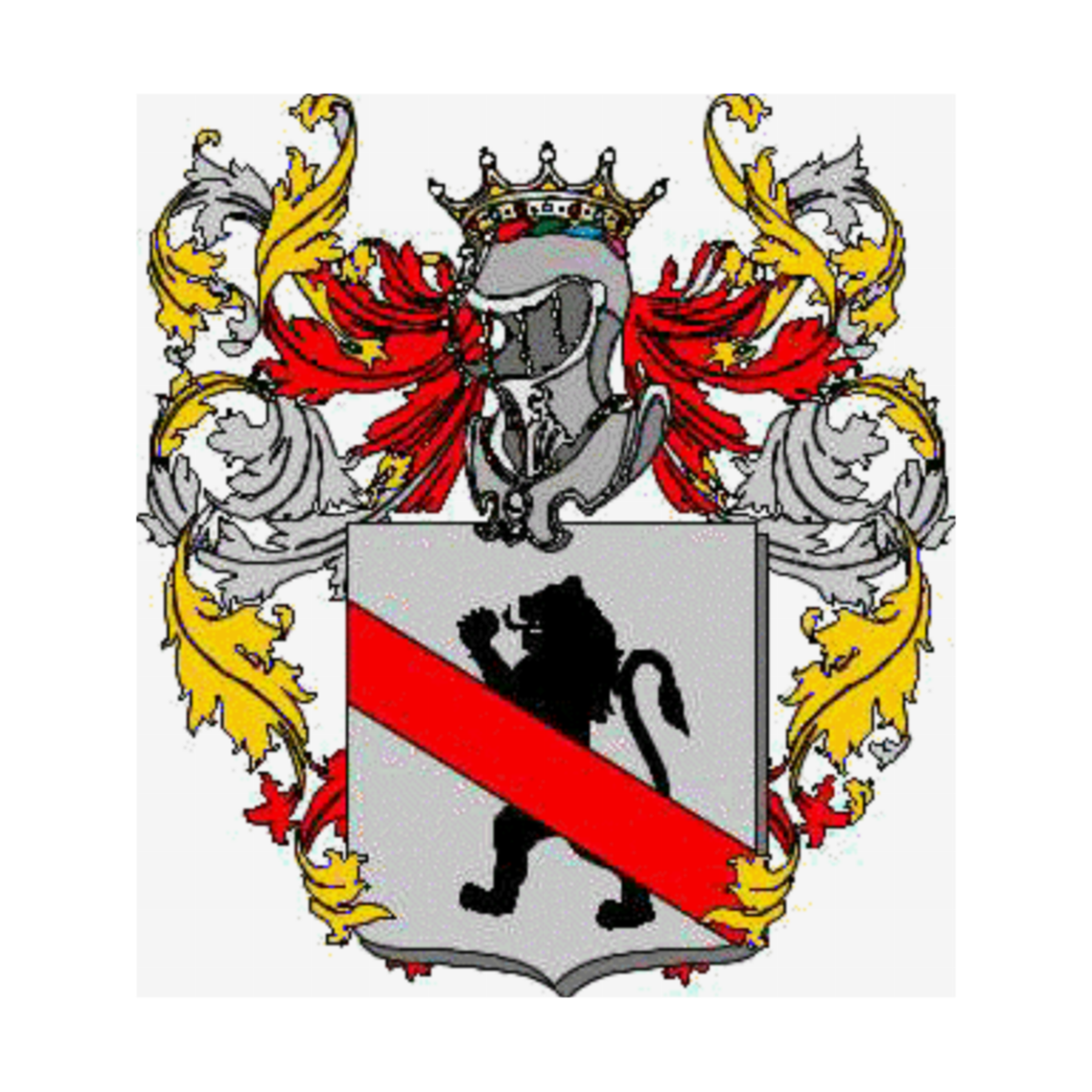 Wappen der Familie Mantolini