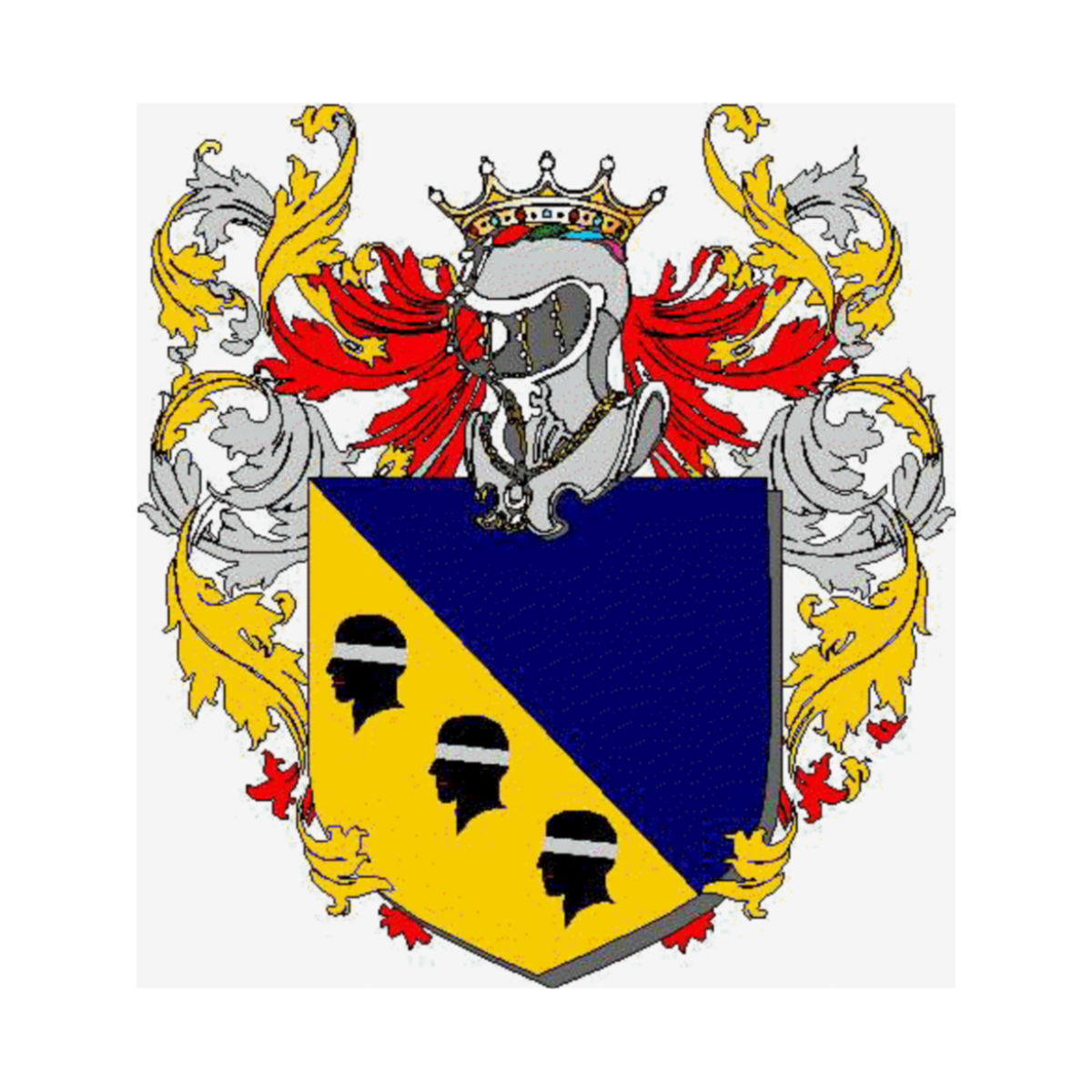 Coat of arms of family Negrizioli