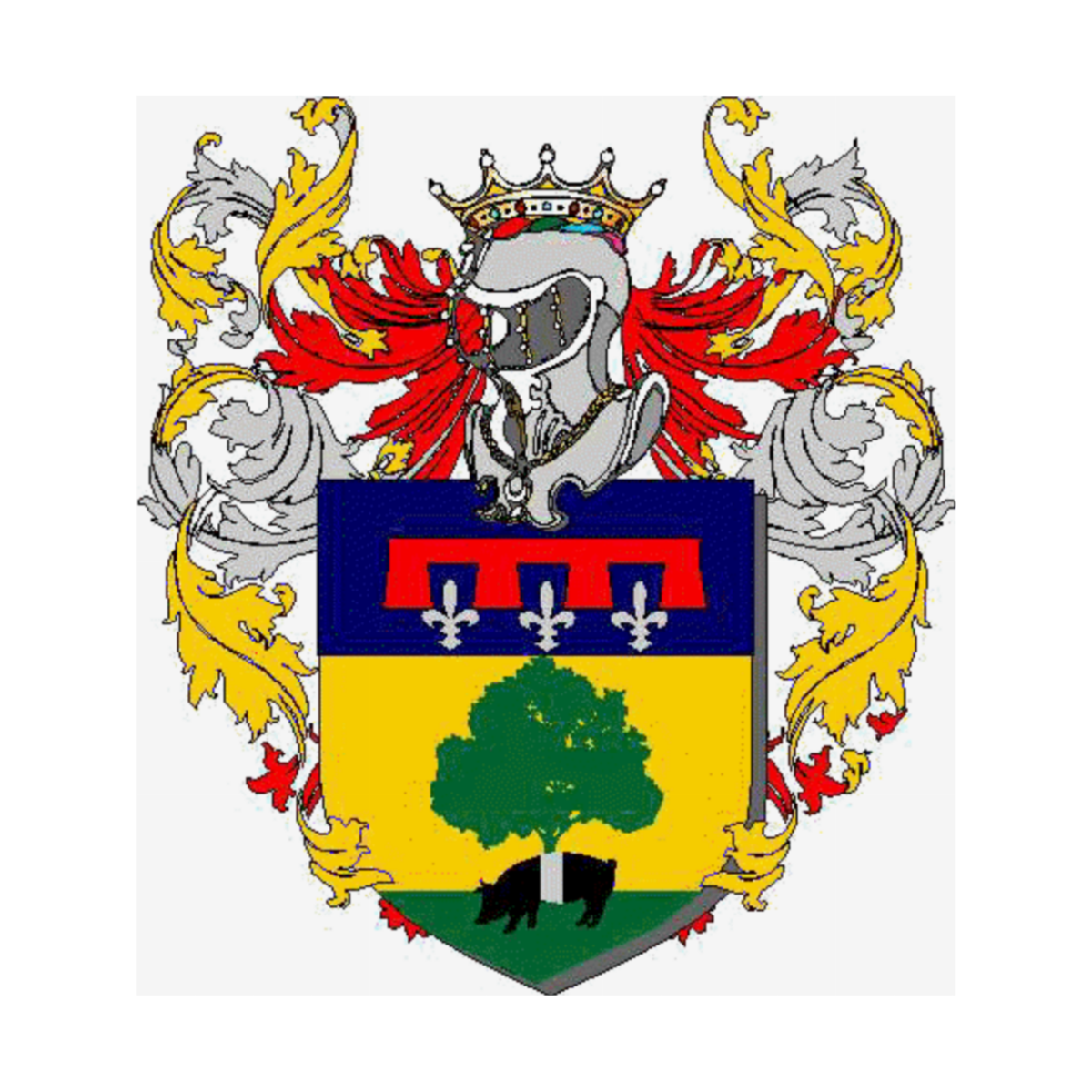 Coat of arms of family Vermellino
