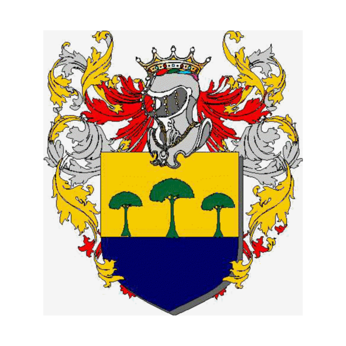 Coat of arms of family Pisciottano