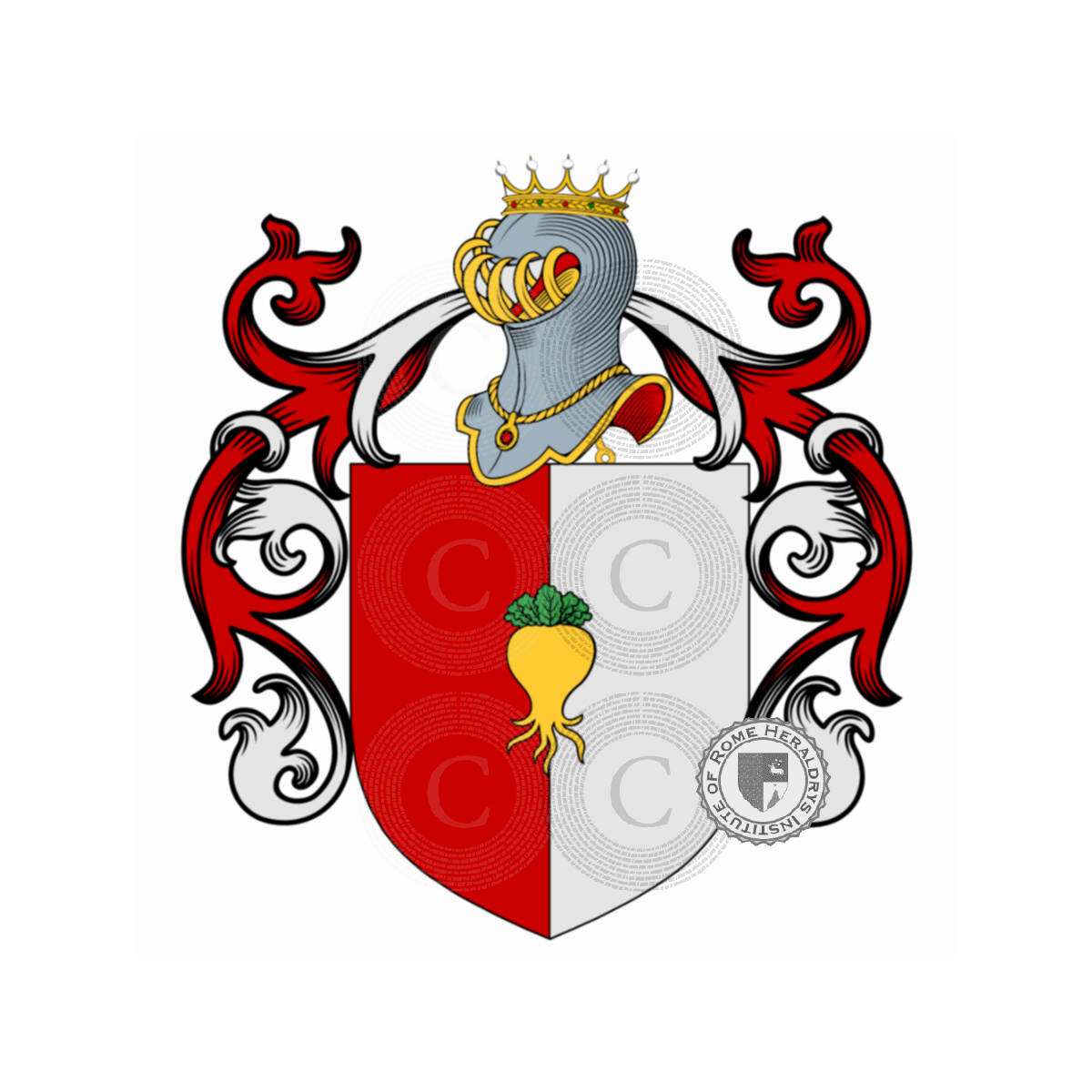 Coat of arms of familyRivanelli, Ravanelli,Ravanello