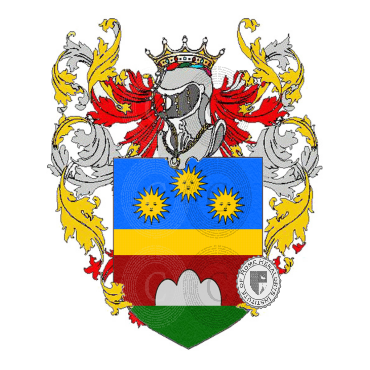 Wappen der Familiemonti guarnieri