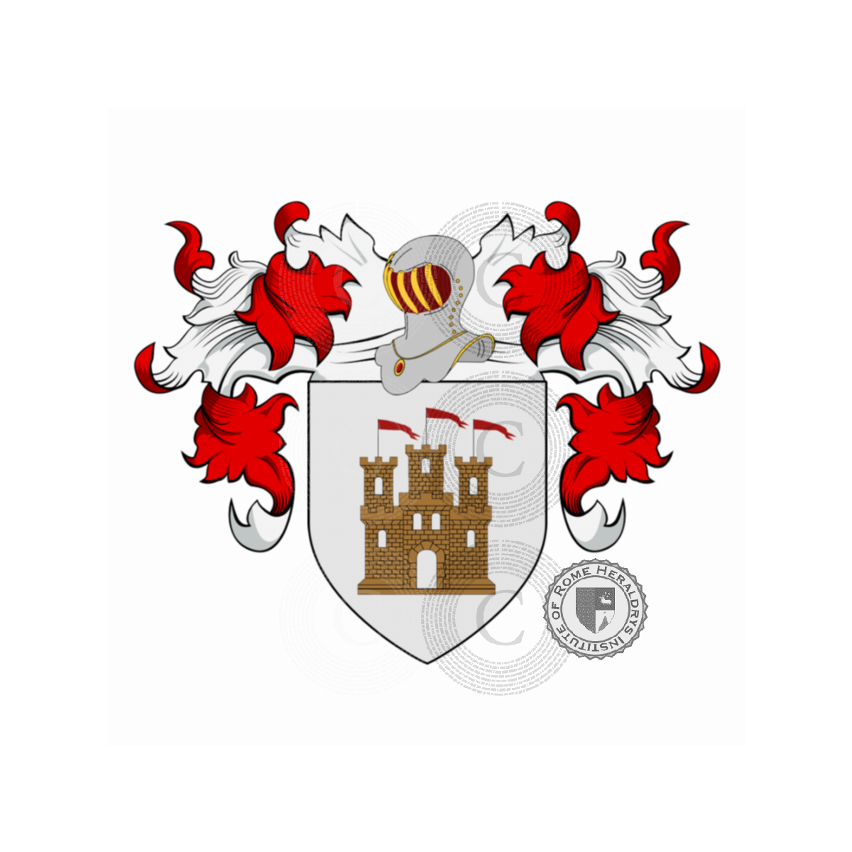 Coat of arms of familycastelvetro    