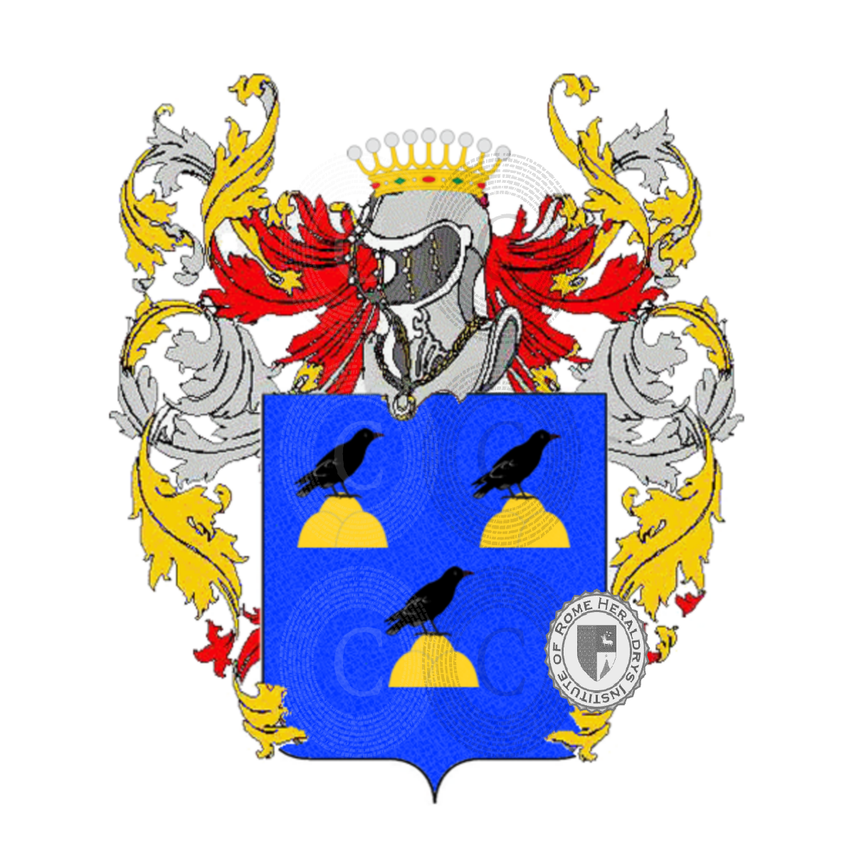 Wappen der Familiemontemerlo            