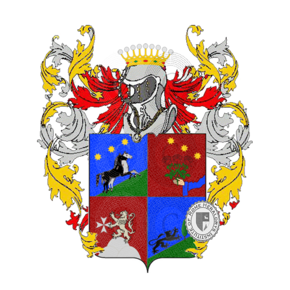 Coat of arms of familyMattioli