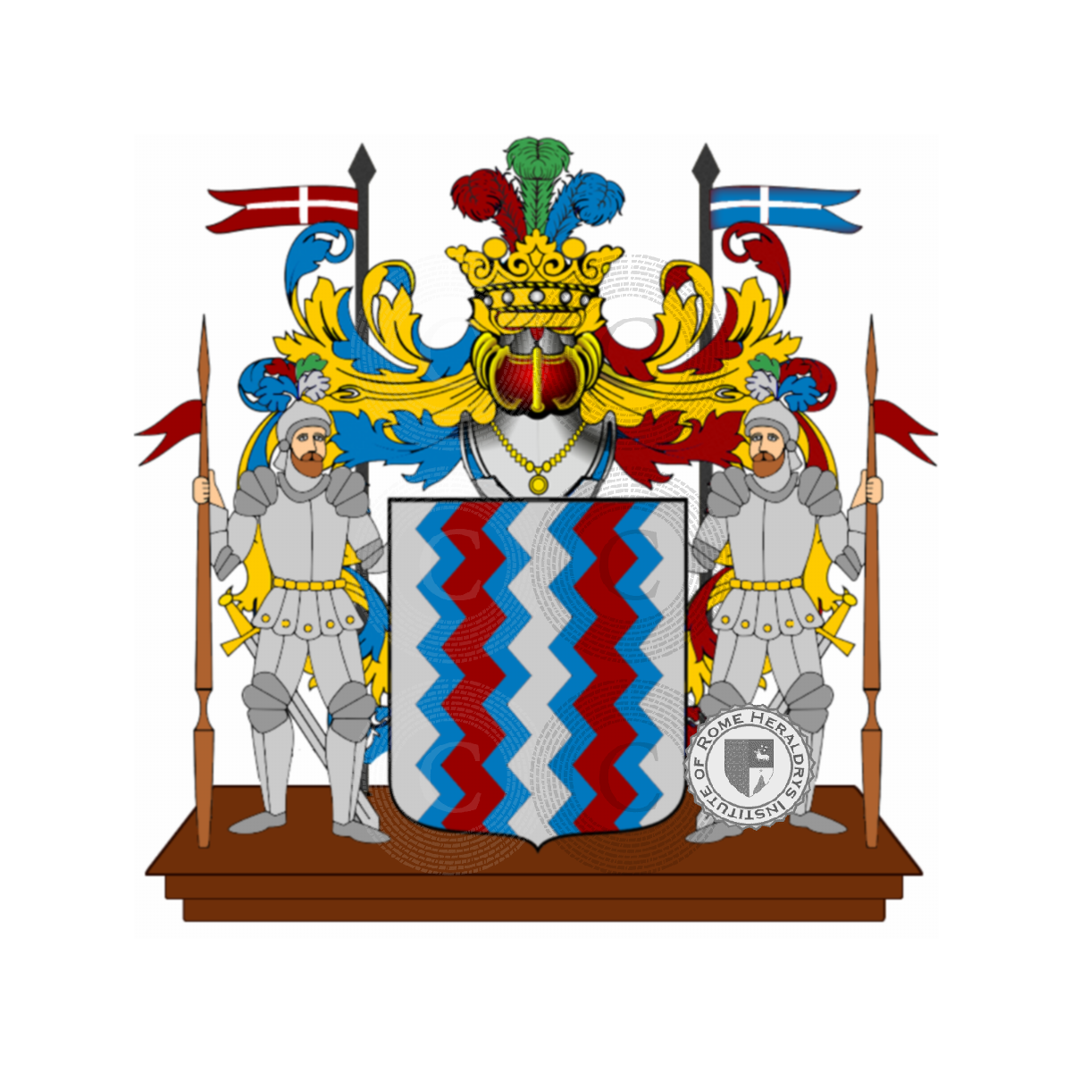Wappen der Familiemeroli    