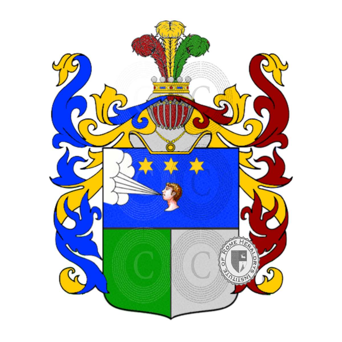 Wappen der FamilieBorea Olmo, Olmi,Olmo