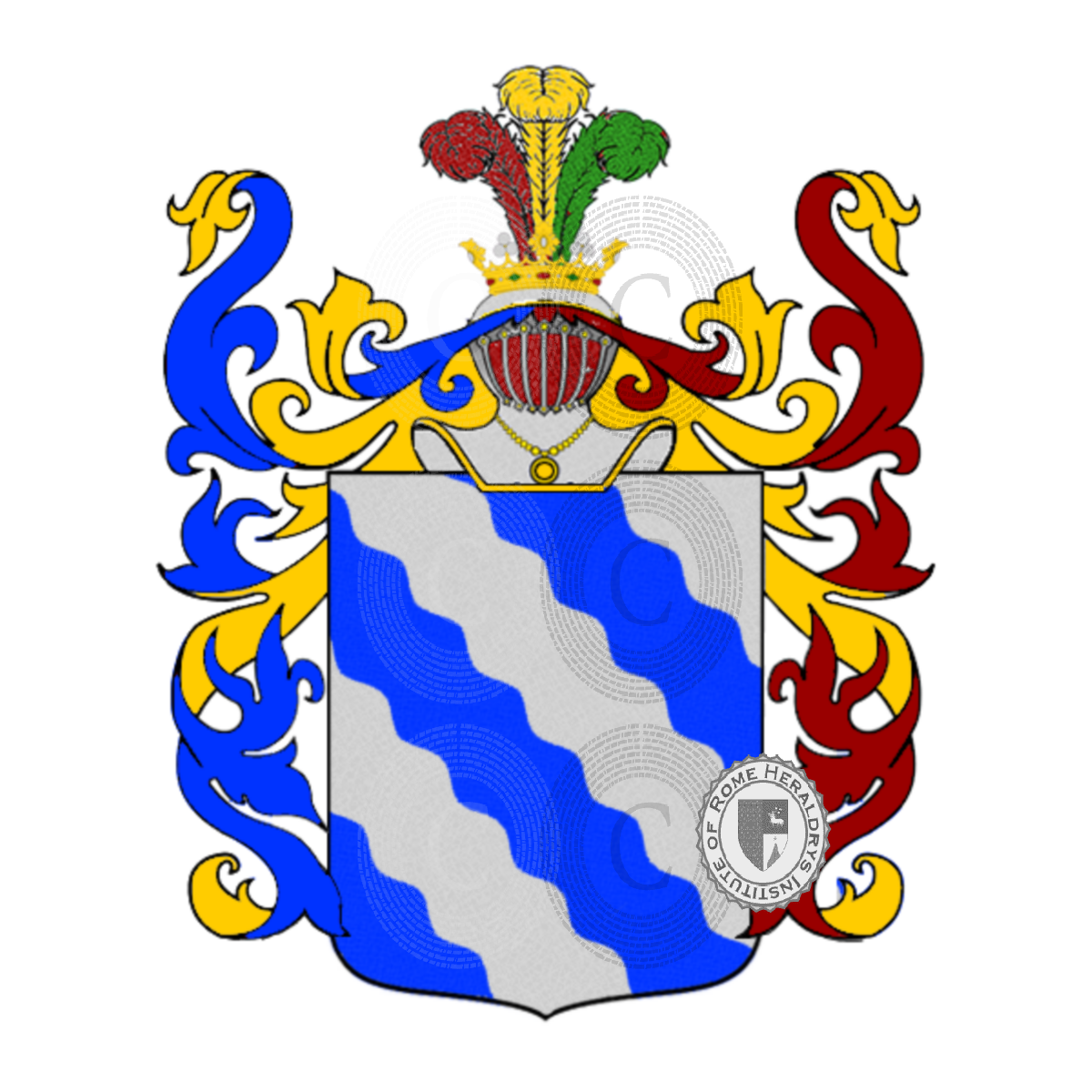 Escudo de la familiaBonelli, Brunelli,Manetti